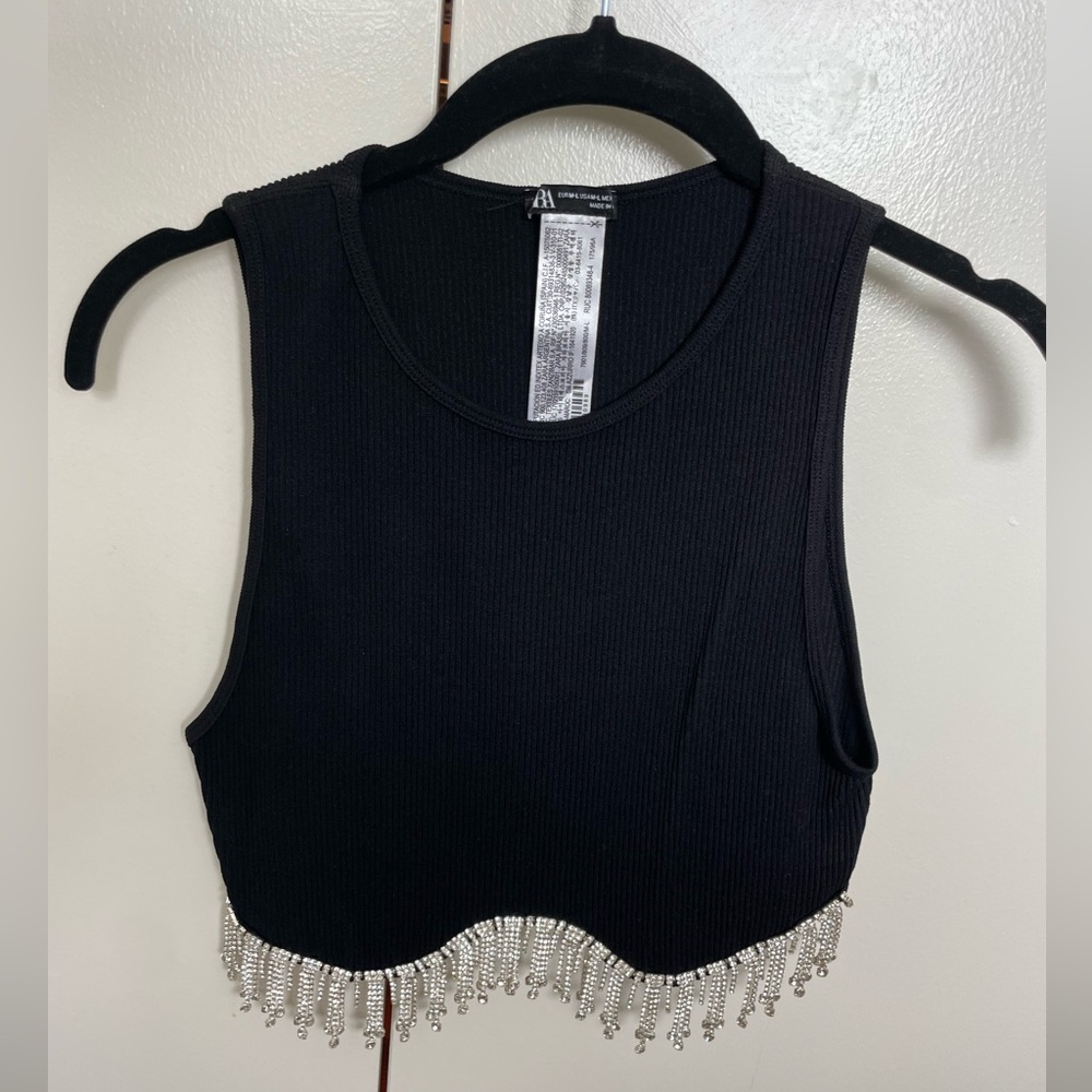 Beaded crop top
